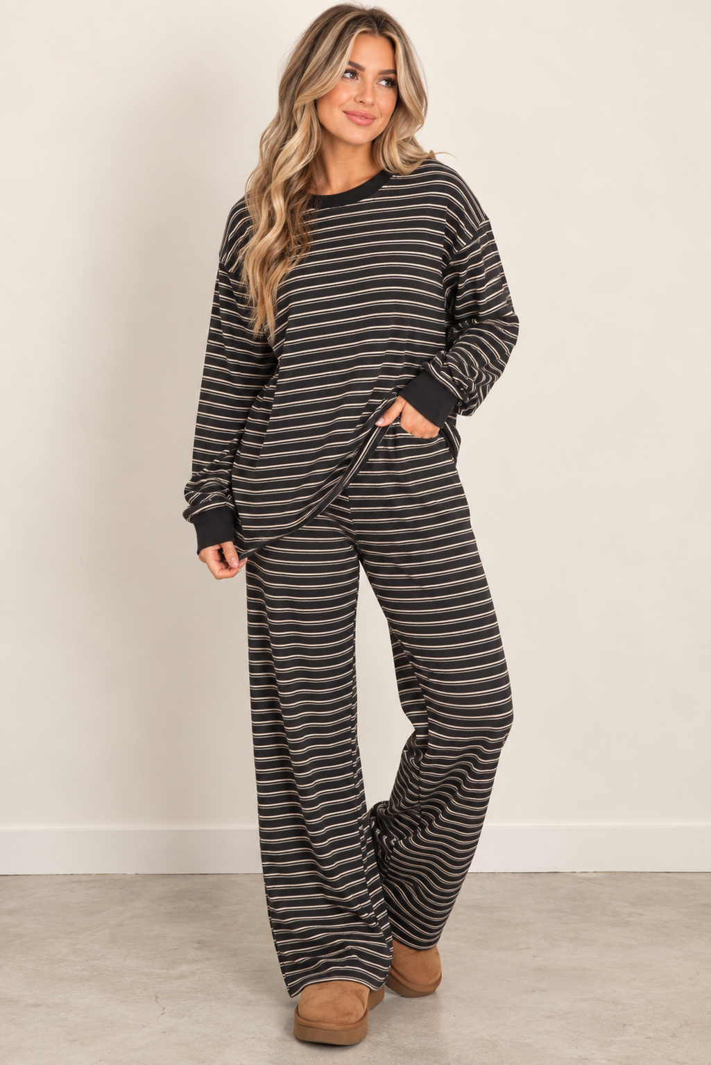 The Espresso Stripe Set