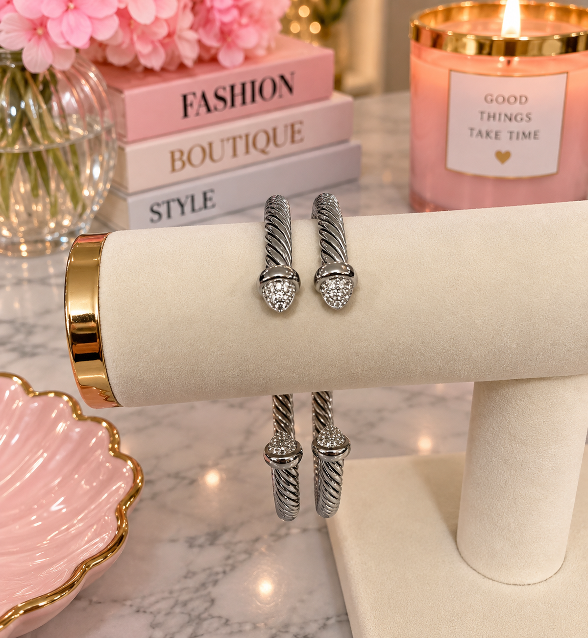 Silver Spark Cuff