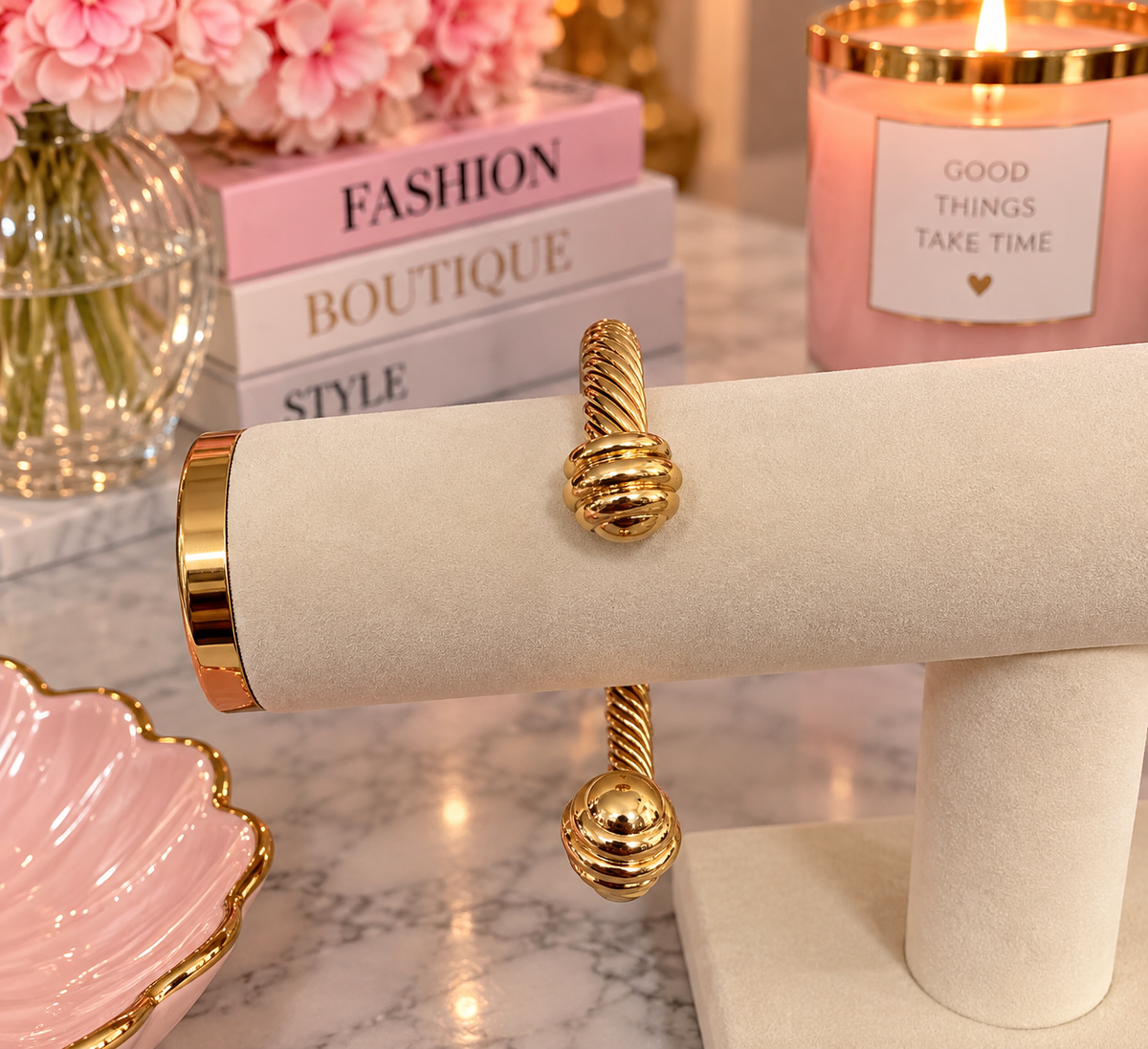 Golden Knot Cuff