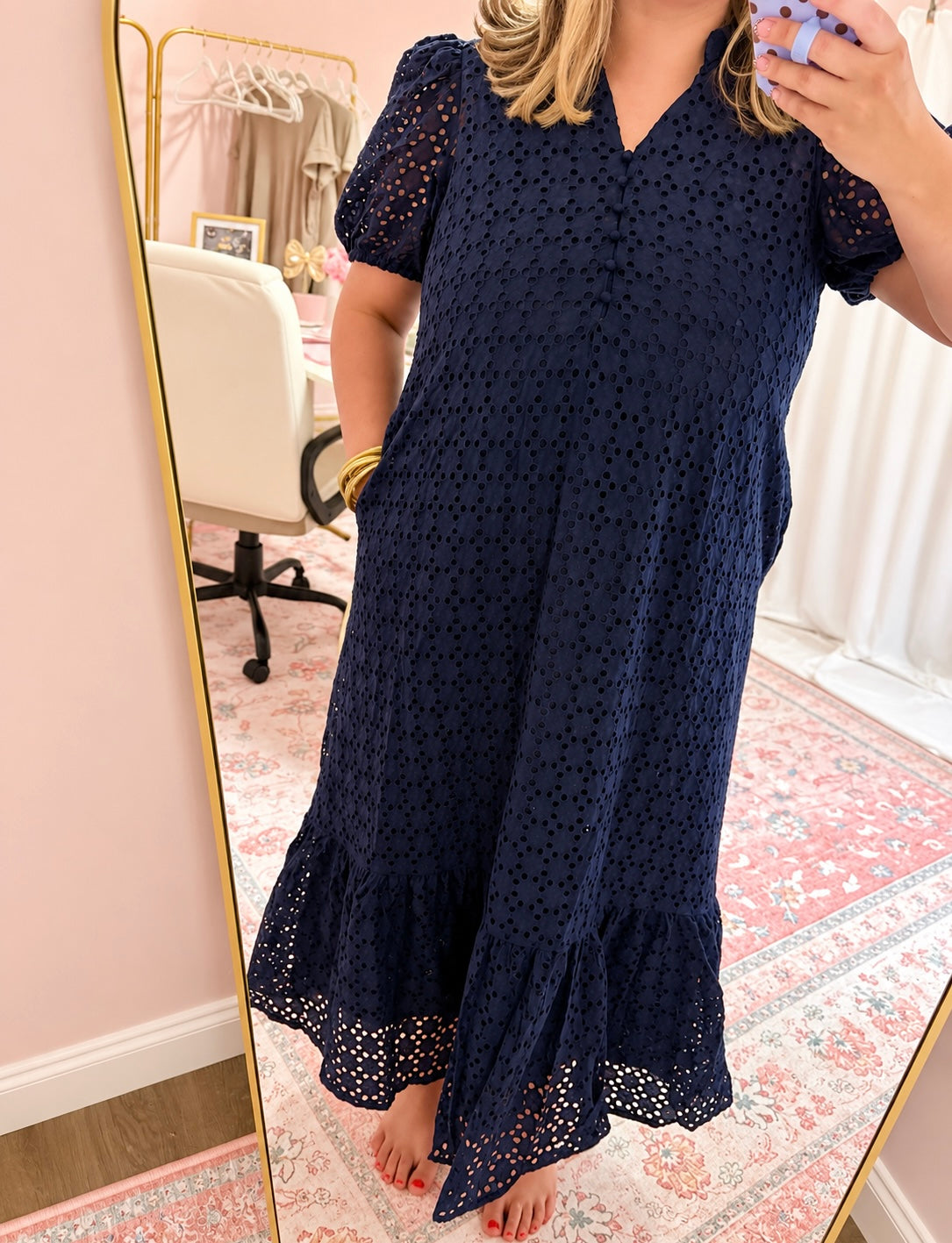 The Sunday Best Eyelet Dress 💙
