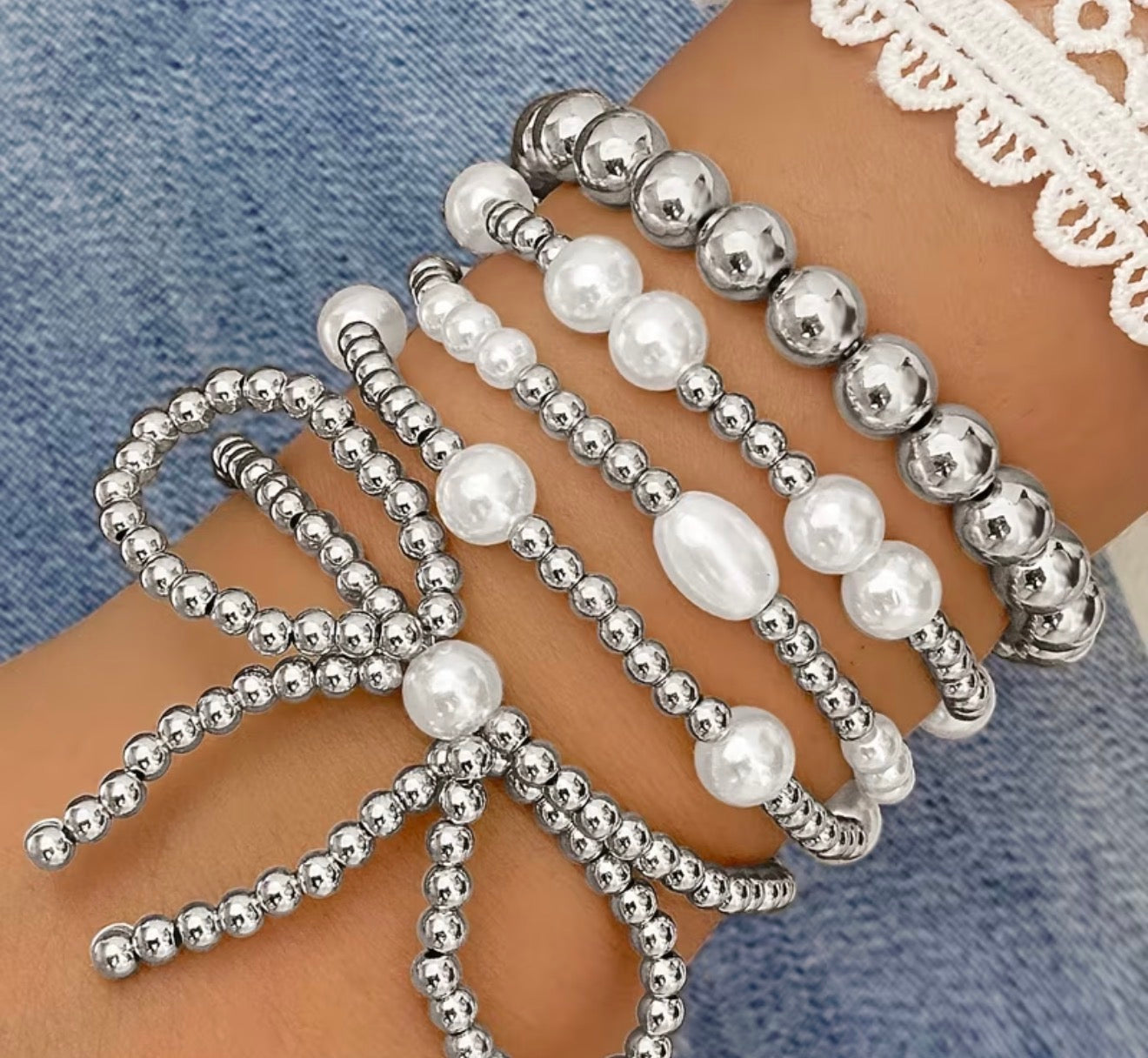 Pearl & Shine Bracelet Stack