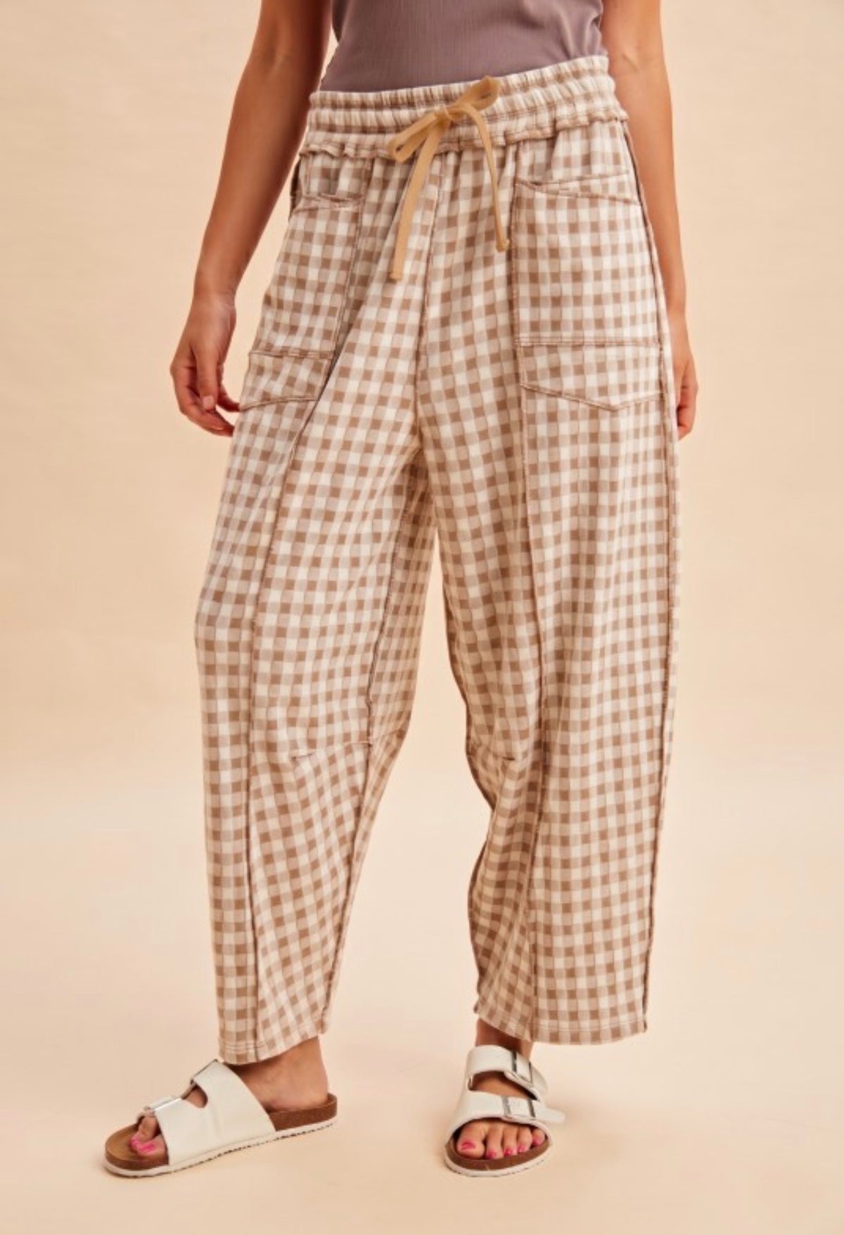 The Honey Gingham Pant