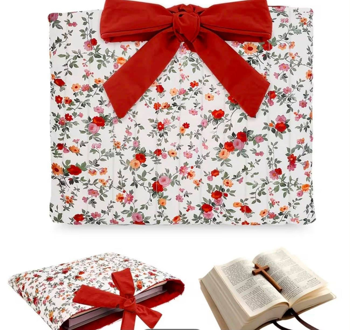 Floral Bow Bible Cover