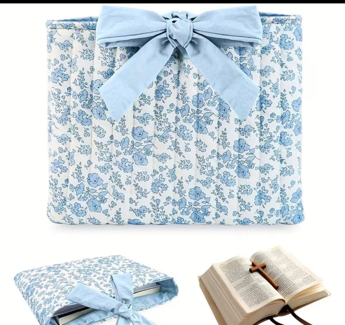 Floral Bow Bible Cover