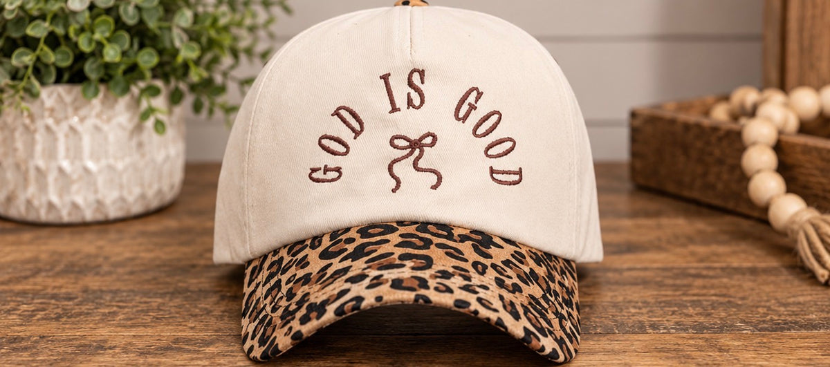 God Is Good Bow Hat